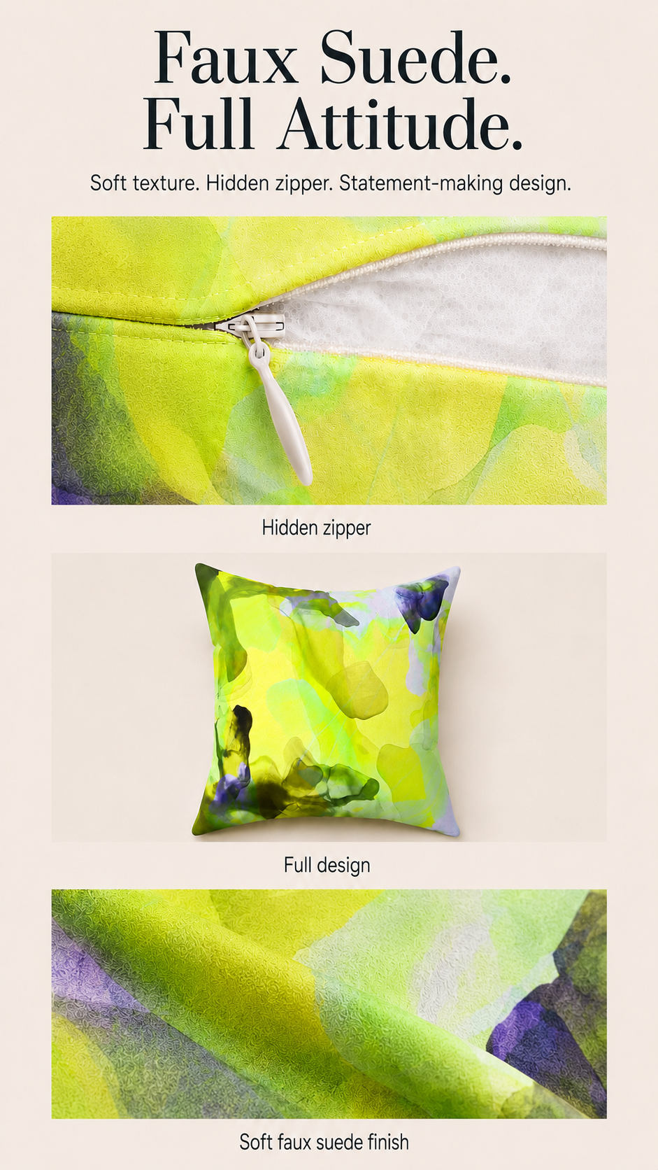 Faux Suede Pillows