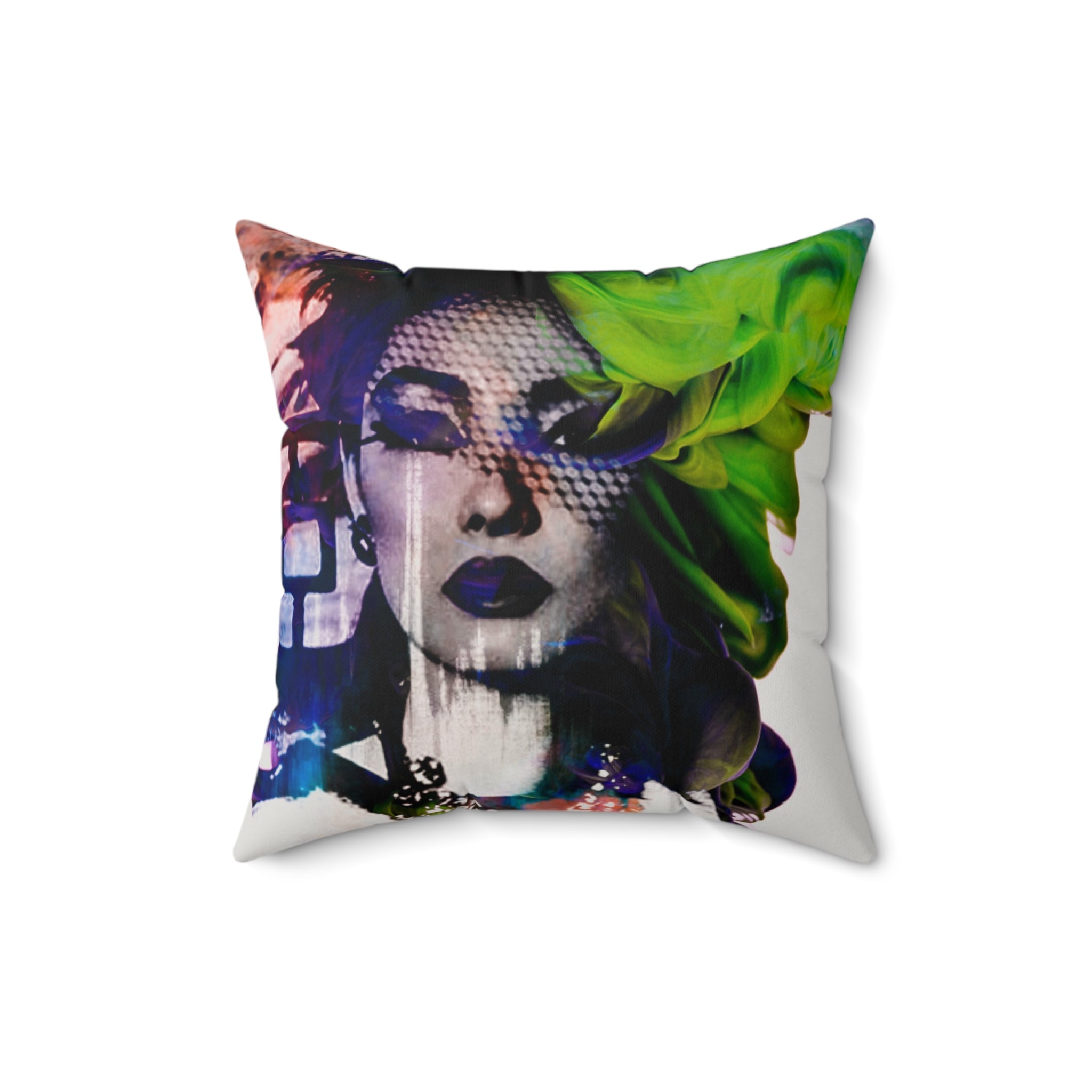 Boulevard Noir - Faux Suede Throw Pillow