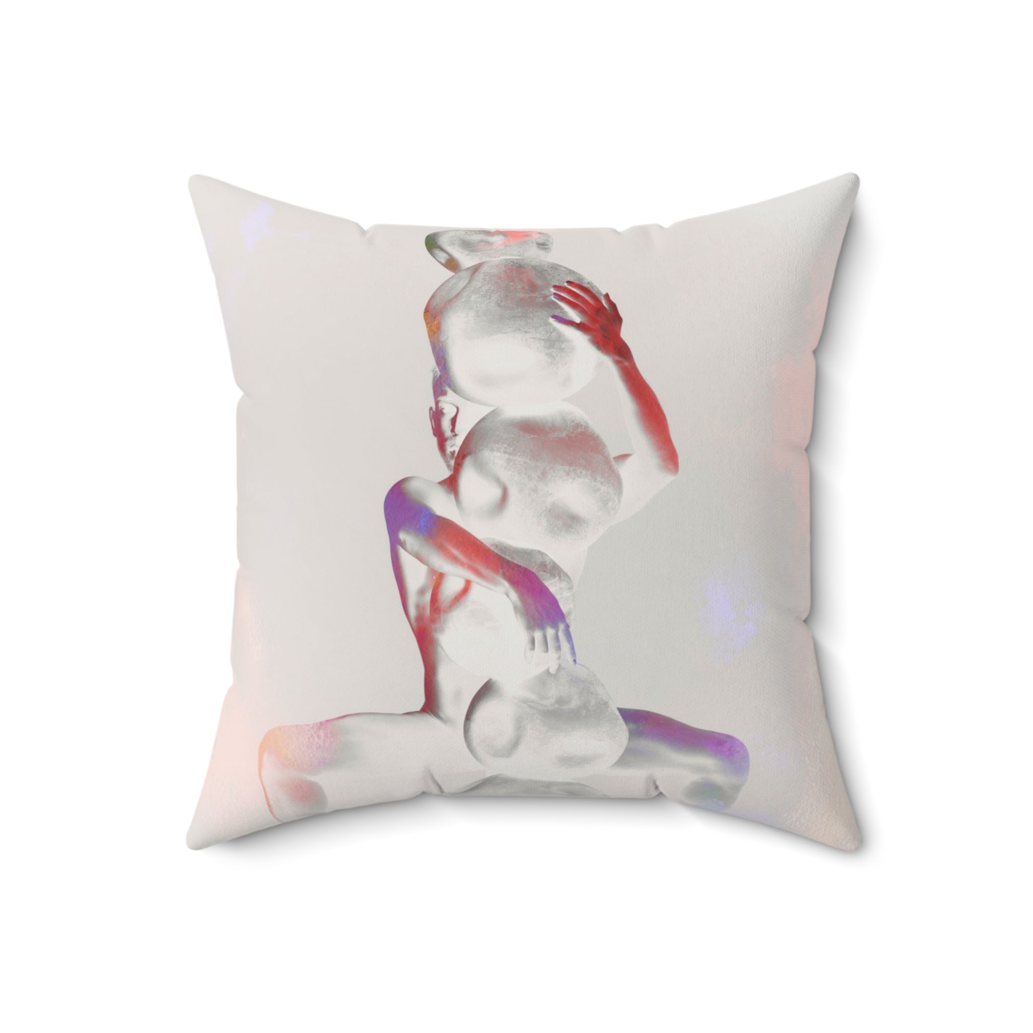 Burden, Balanced - Faux Suede Throw Pillow