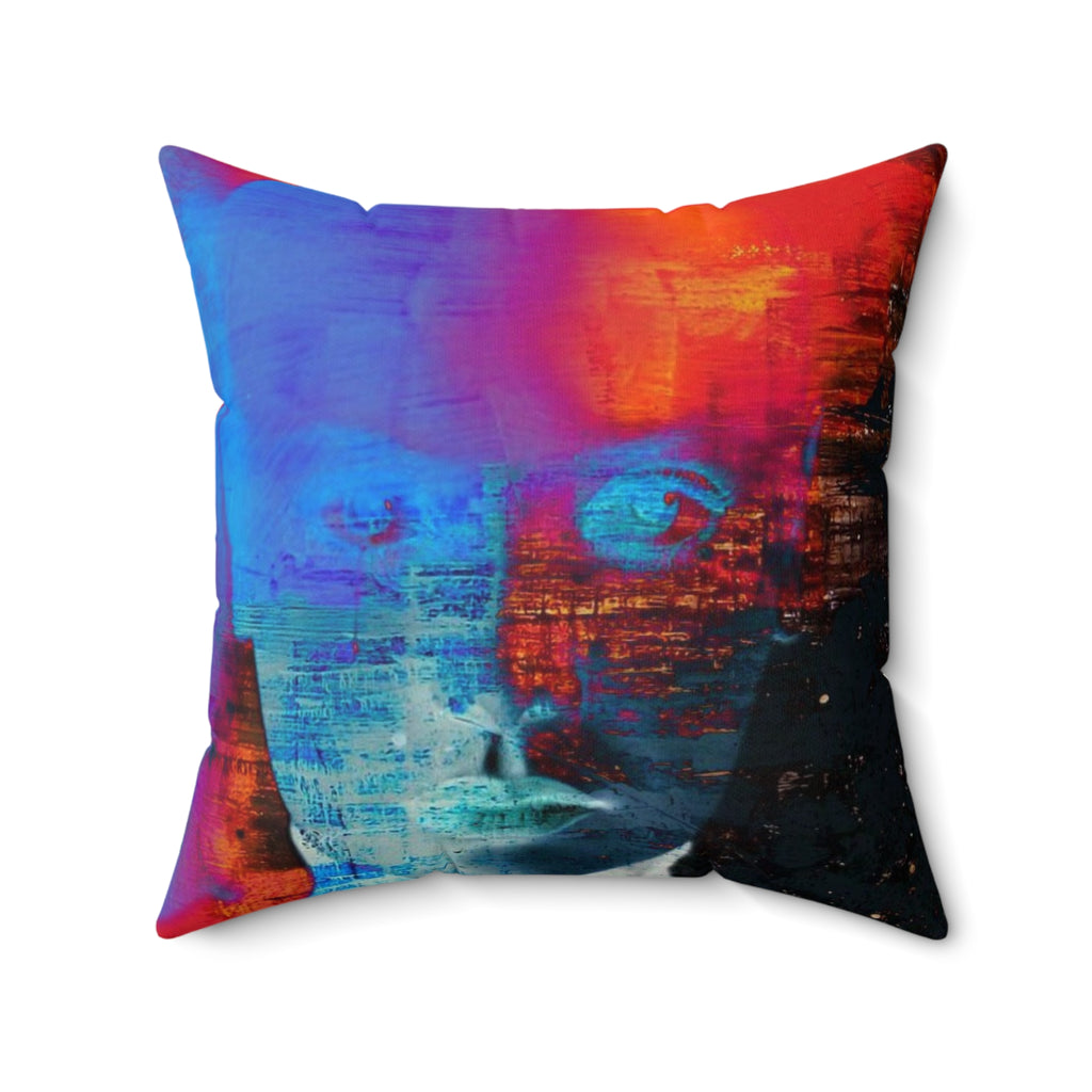 Burst Mode - Faux Suede Throw Pillow