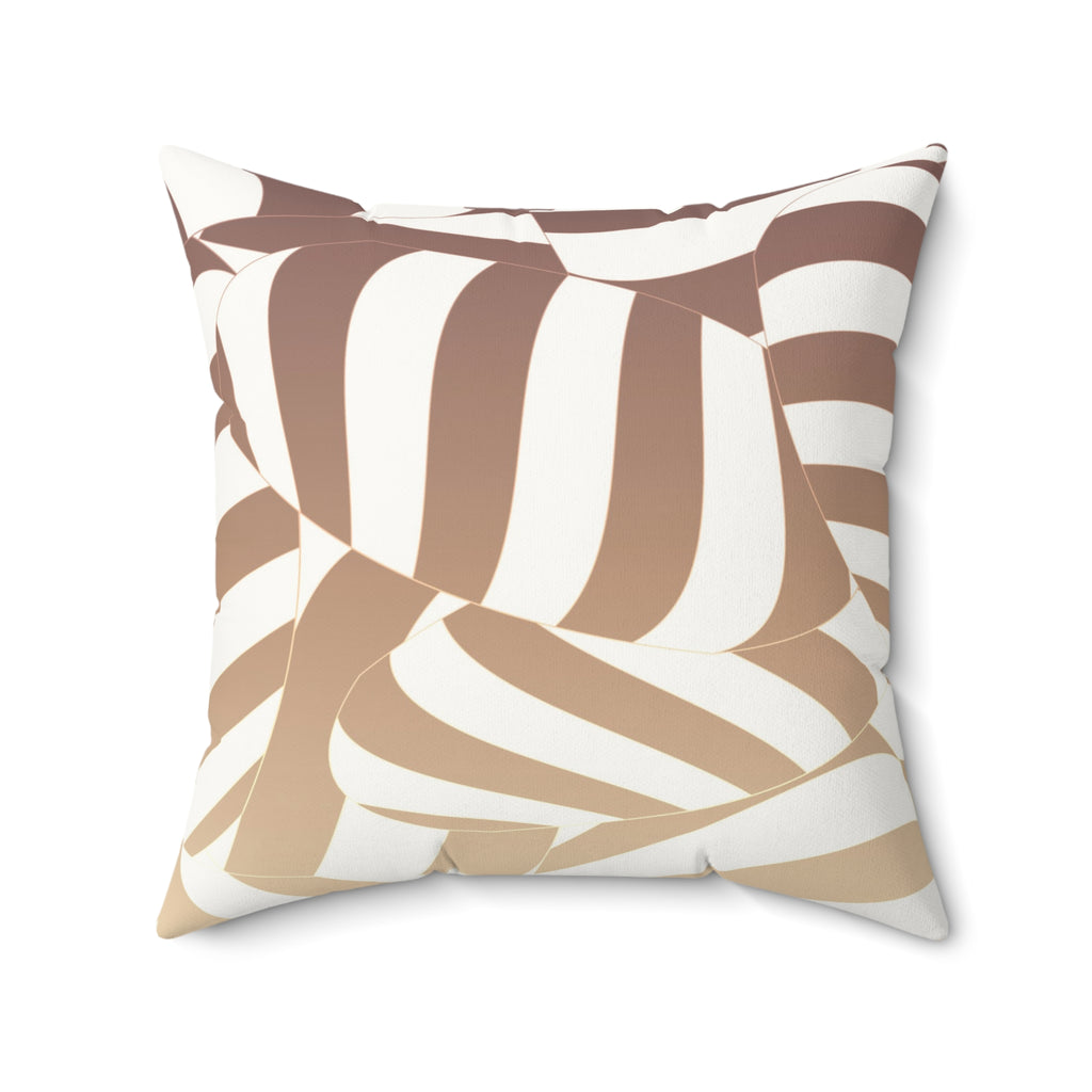 Bare Rhythm - Faux Suede Throw Pillow