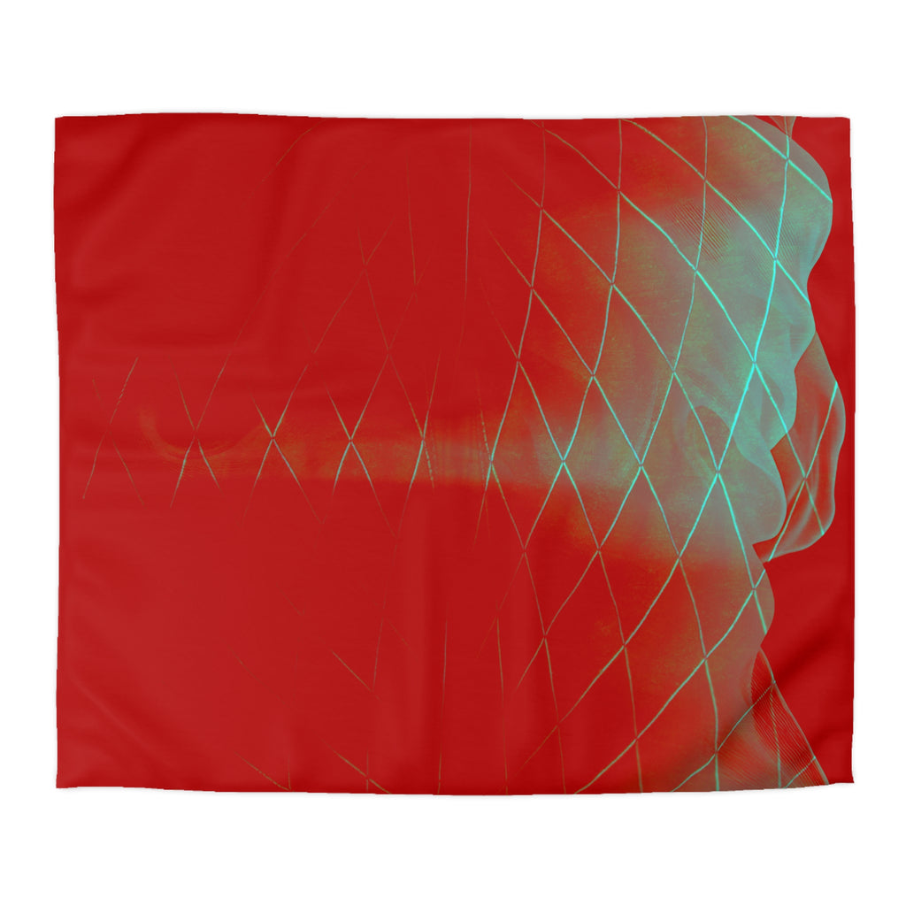 Crimson Signal - Duvet Cover