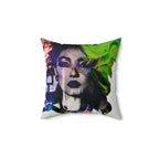 Boulevard Noir - Faux Suede Throw Pillow