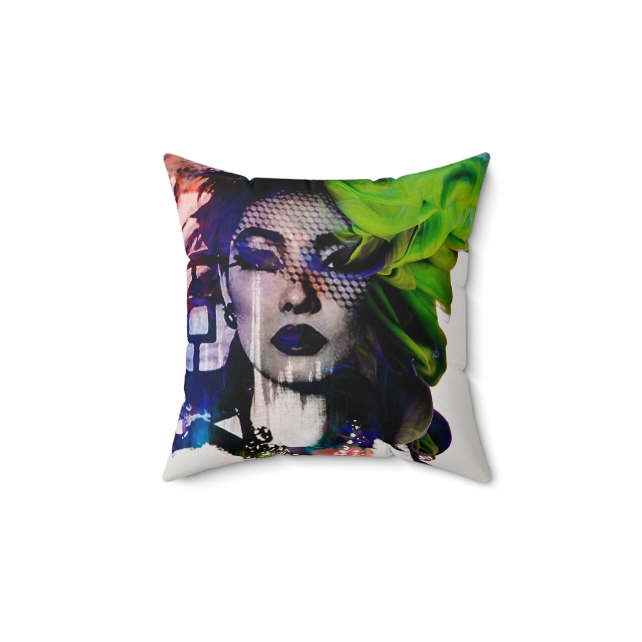 Boulevard Noir - Faux Suede Throw Pillow