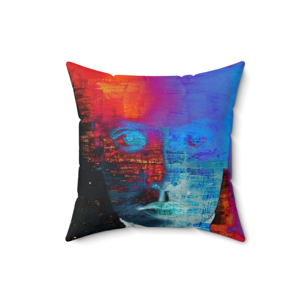 Burst Mode - Faux Suede Throw Pillow