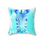 Blurred Lines - Faux Suede Throw Pillow