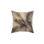 Prismatic Silence - Faux Suede Pillow