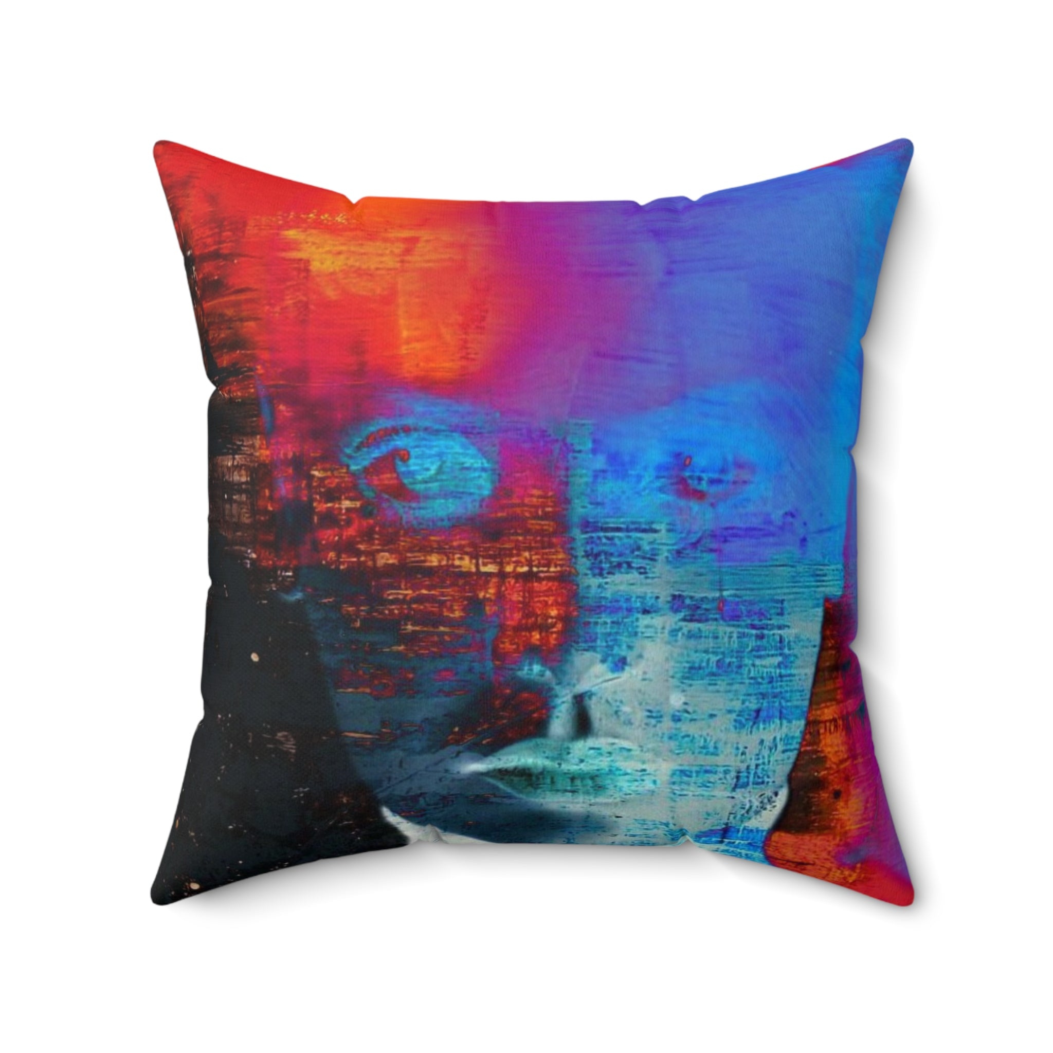 Burst Mode - Faux Suede Throw Pillow