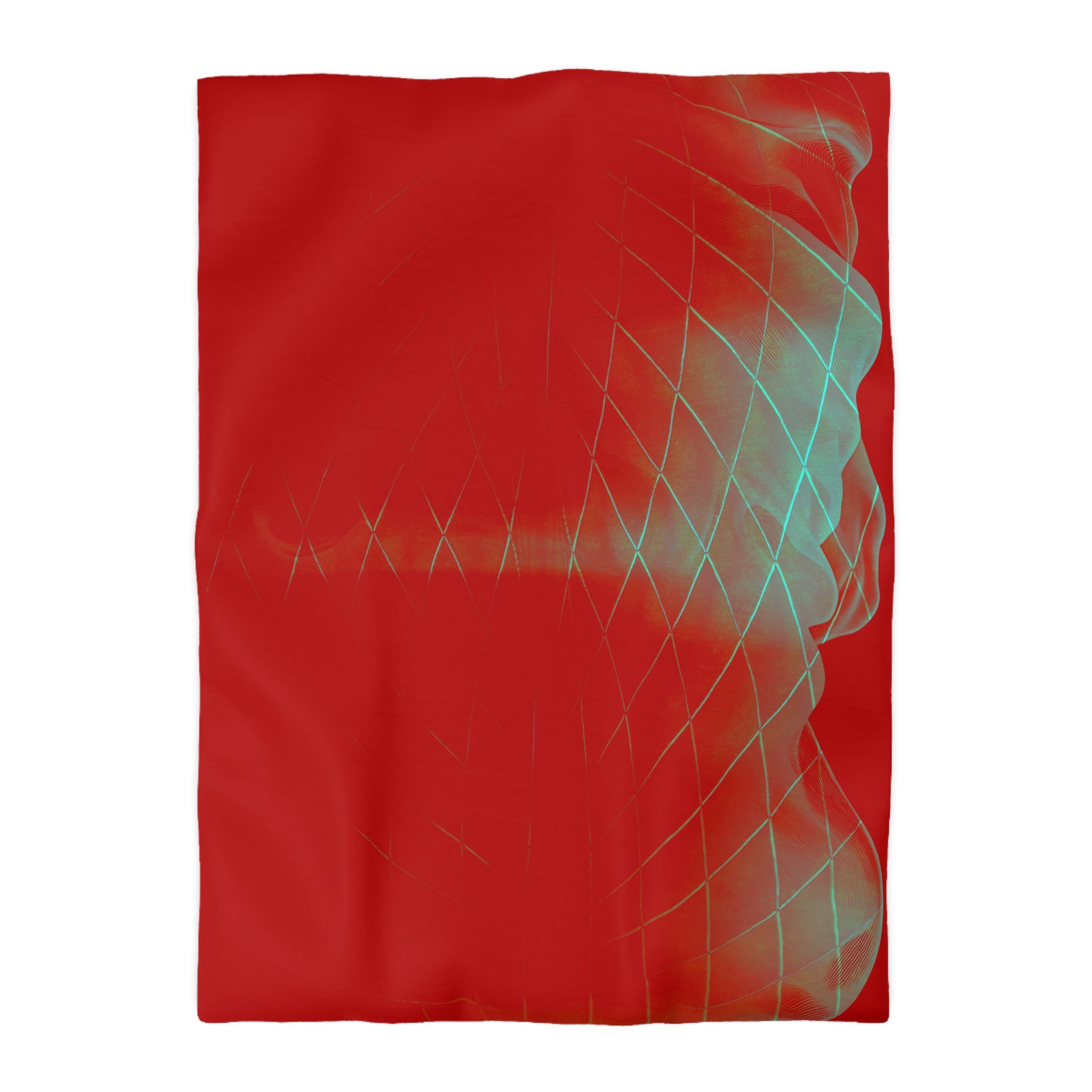 Crimson Signal - Duvet Cover