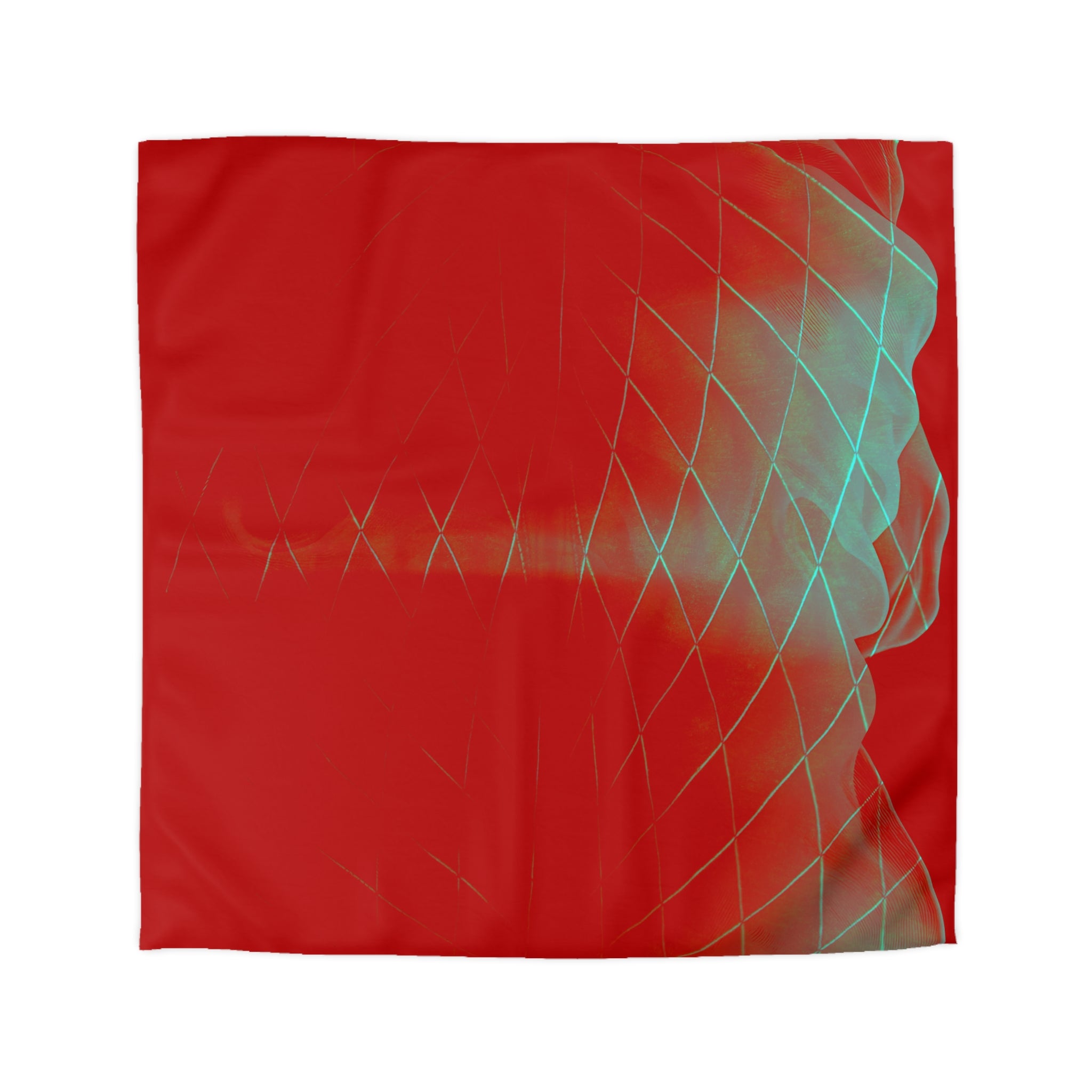 Crimson Signal - Duvet Cover