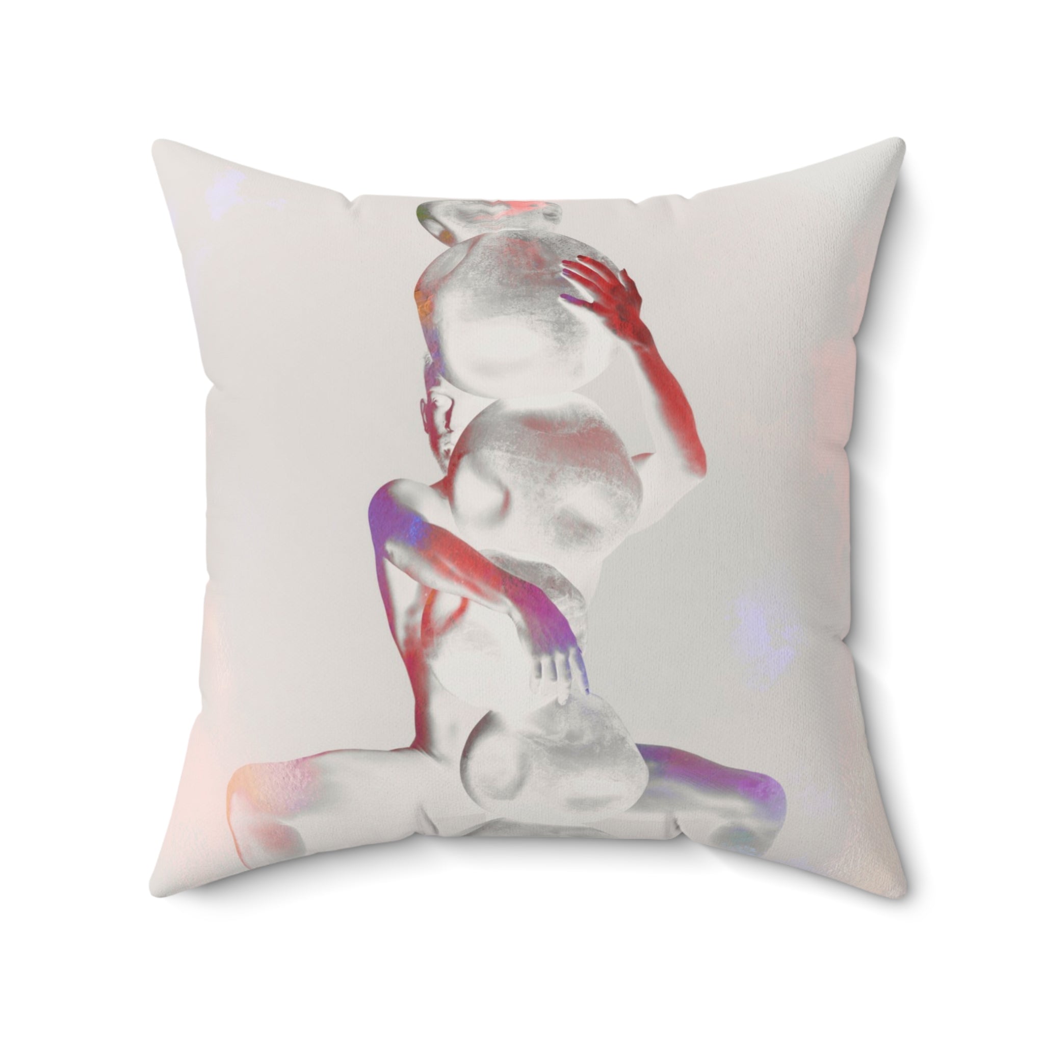 Burden, Balanced - Faux Suede Throw Pillow