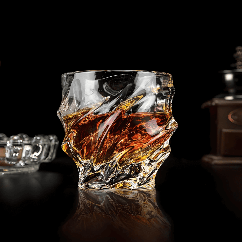 Nami — Sculptural Crystal Whisky Glass(es)