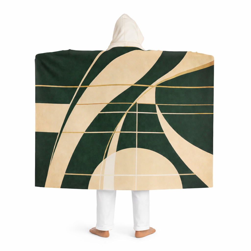 Emerald Heirloom - Hooded Sherpa Blanket