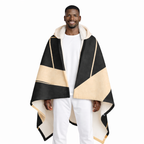 Structured Opulence - Hooded Fleece Sherpa Blanket