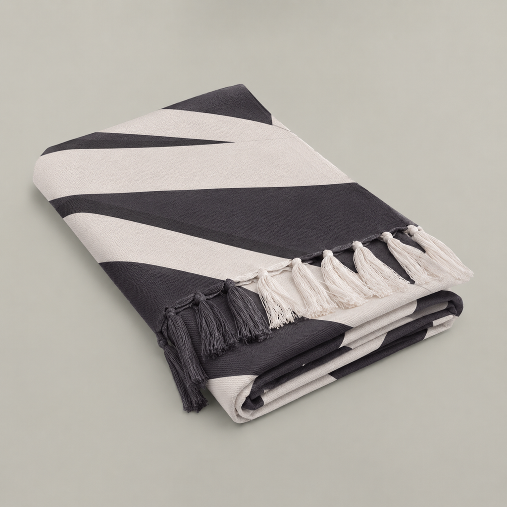 Structured Seduction - Boho Throw Blanket