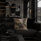 Prismatic Silence - Faux Suede Pillow