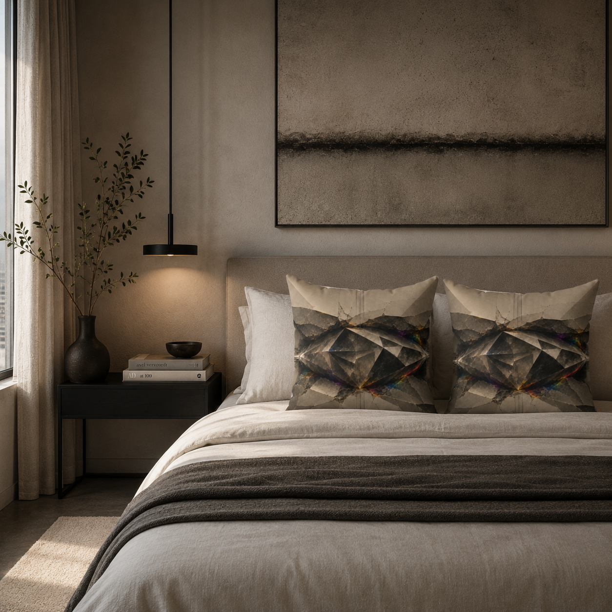 Rare Form - Faux Suede Pillow