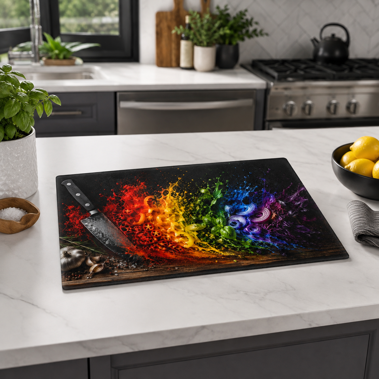 Flavor in Full Color - Cutting Board