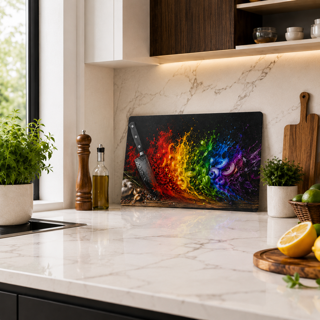 Flavor in Full Color - Cutting Board