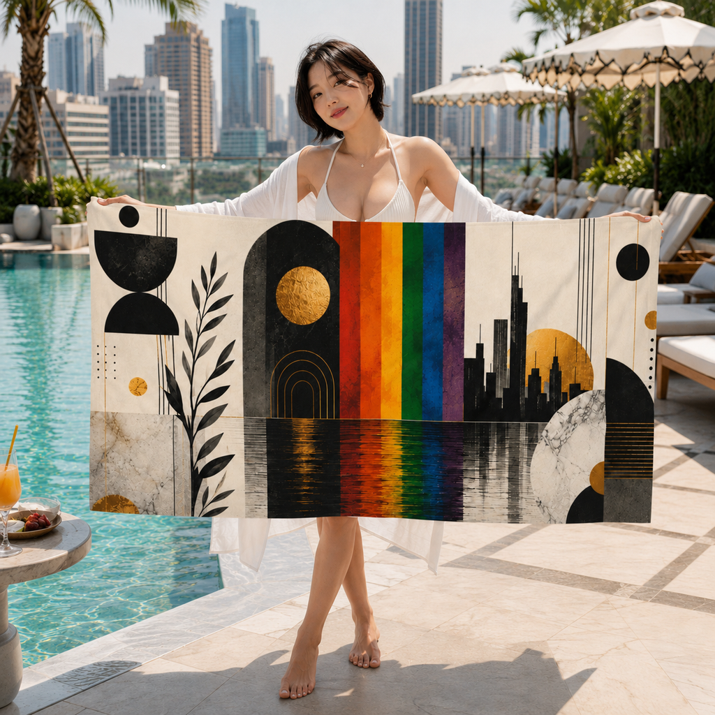 Built This Way - Beach Towel