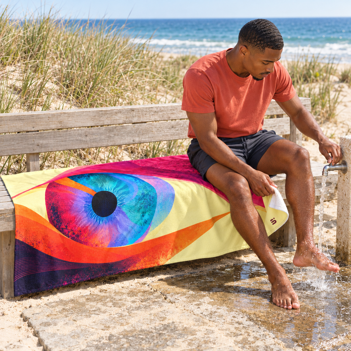 Iris Obscura | Beach Towel
