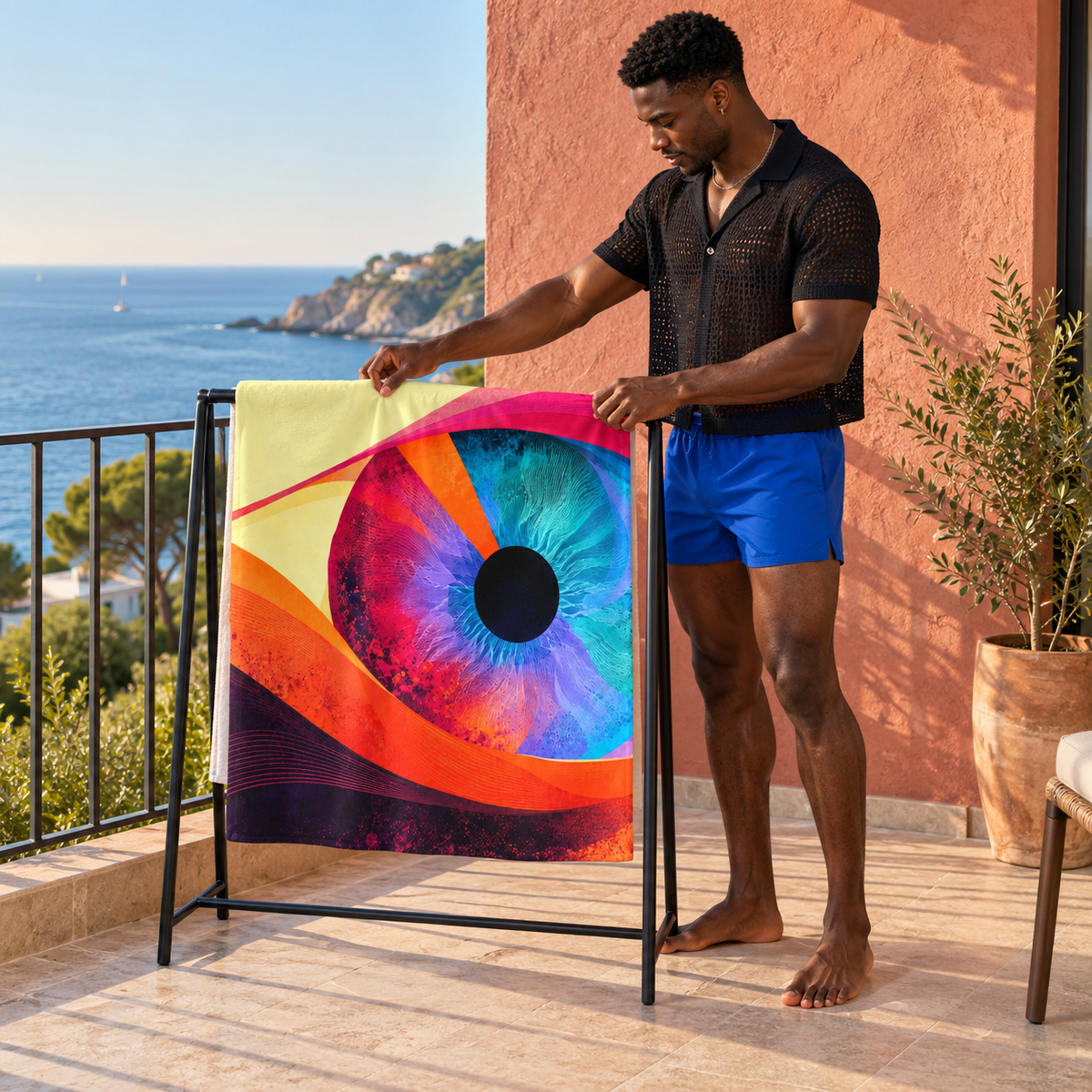 Iris Obscura | Beach Towel