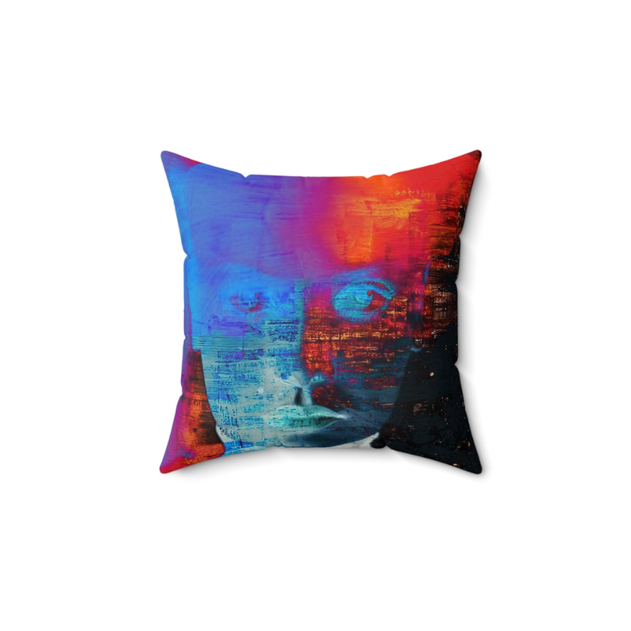 Burst Mode - Faux Suede Throw Pillow