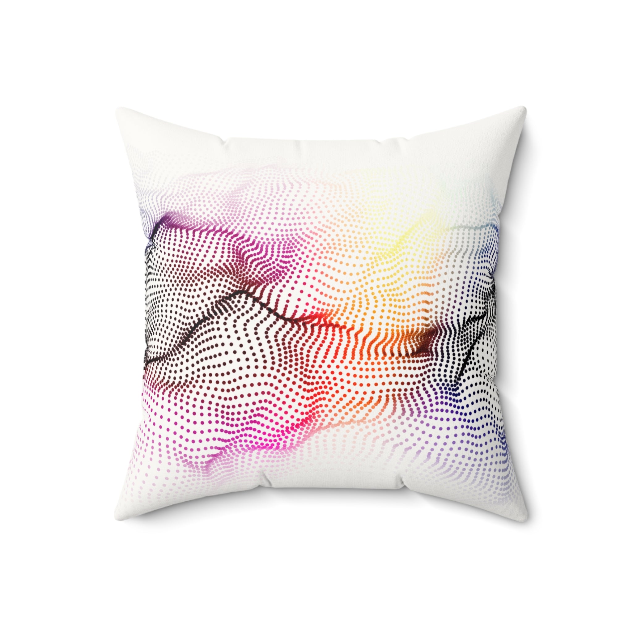 Chromatic Terrain - Faux Suede Throw Pillow