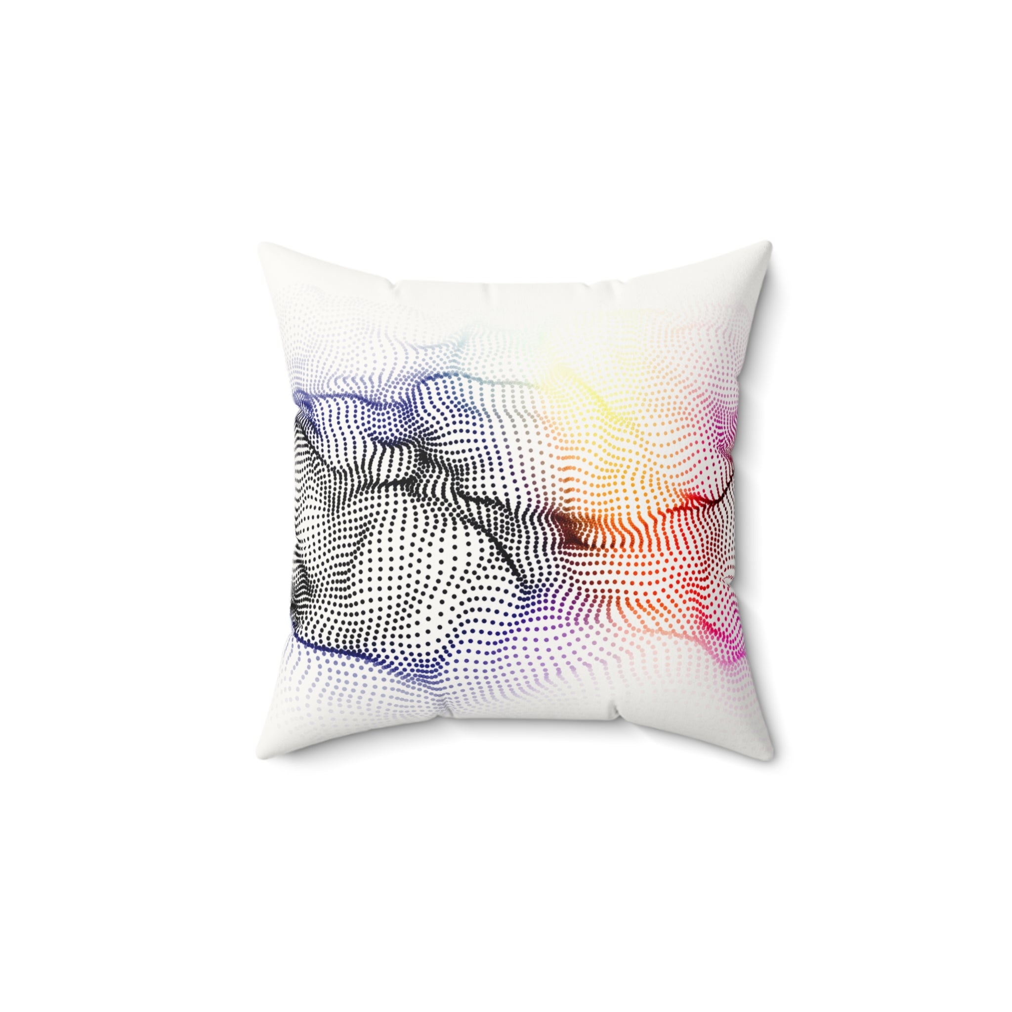 Chromatic Terrain - Faux Suede Throw Pillow