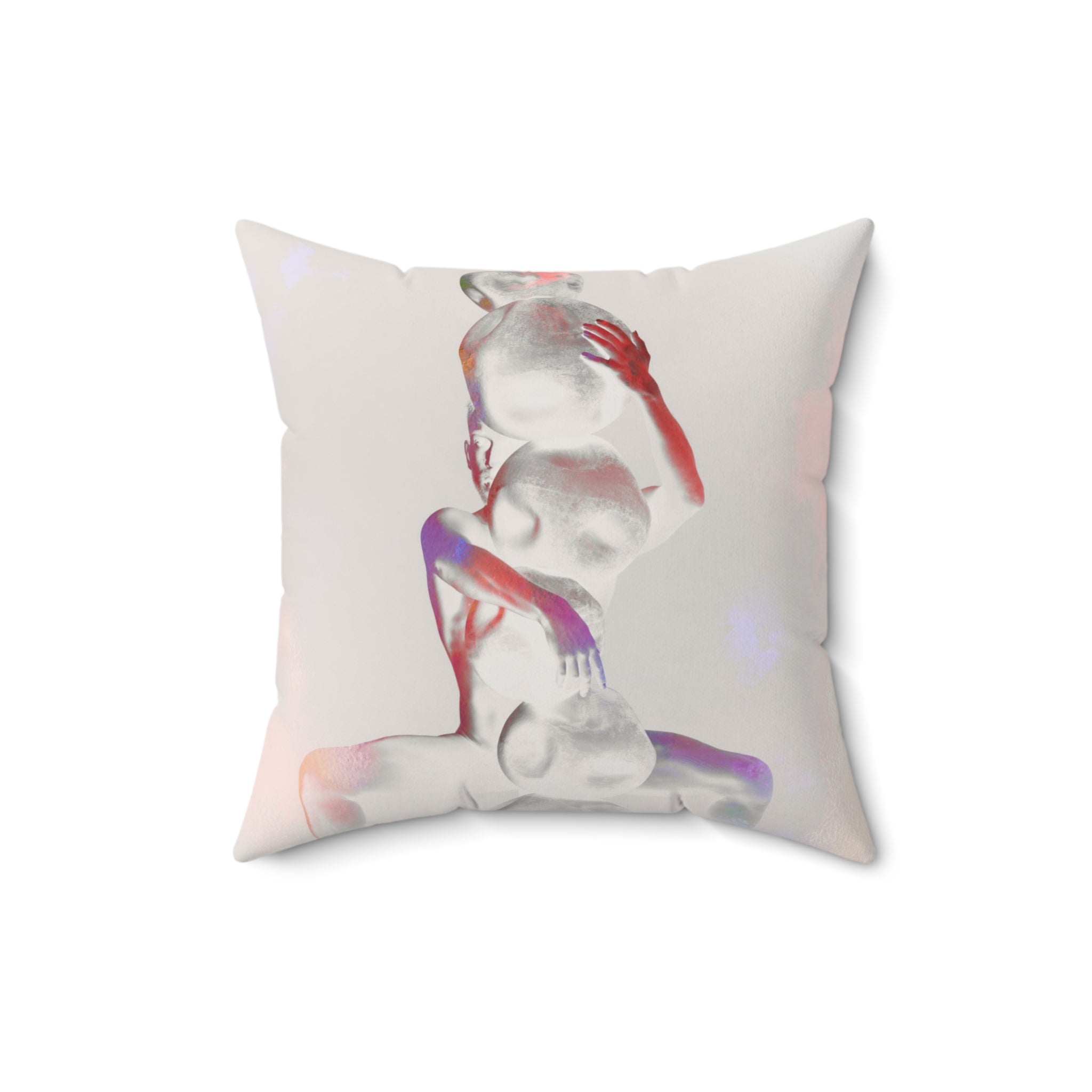 Burden, Balanced - Faux Suede Throw Pillow