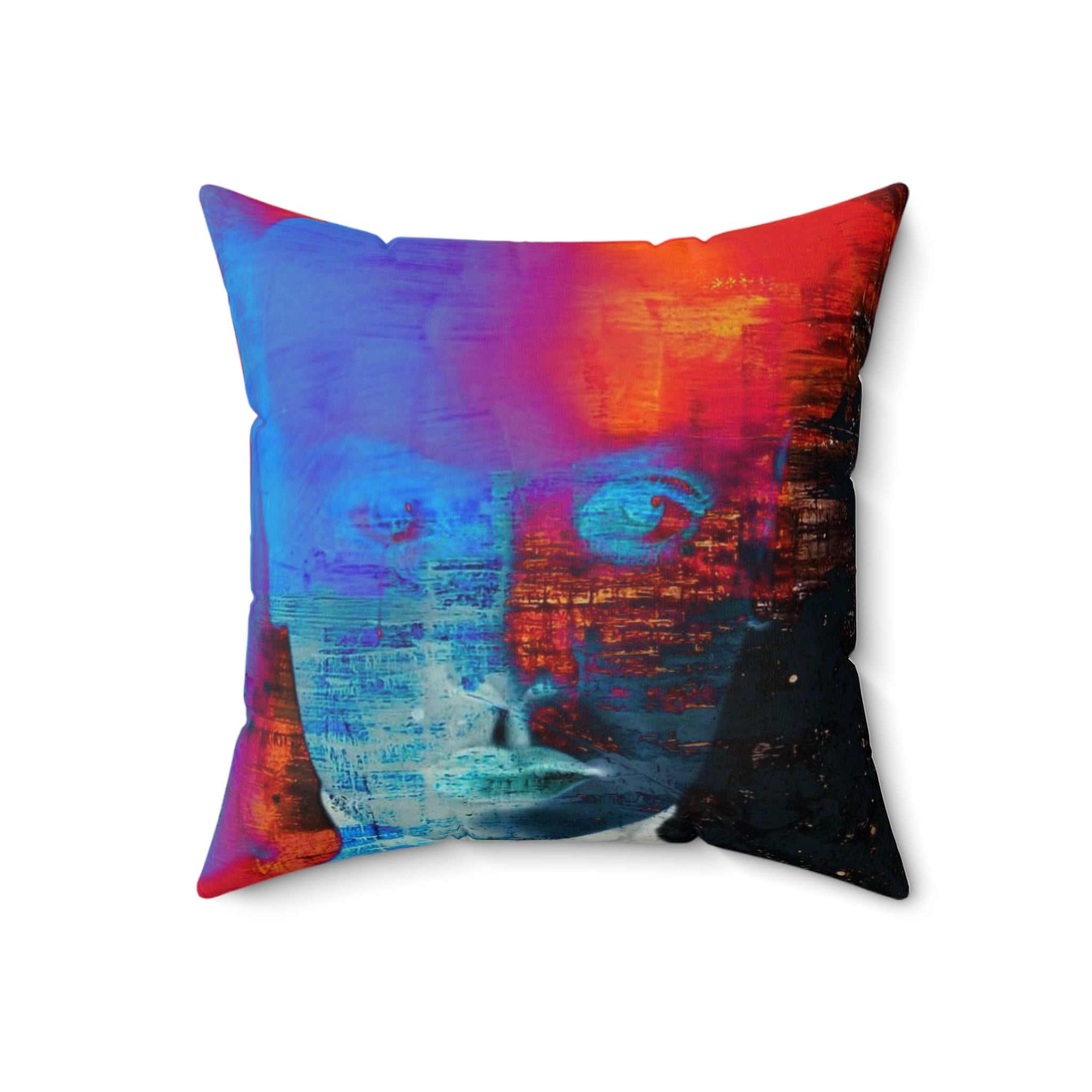 Burst Mode - Faux Suede Throw Pillow