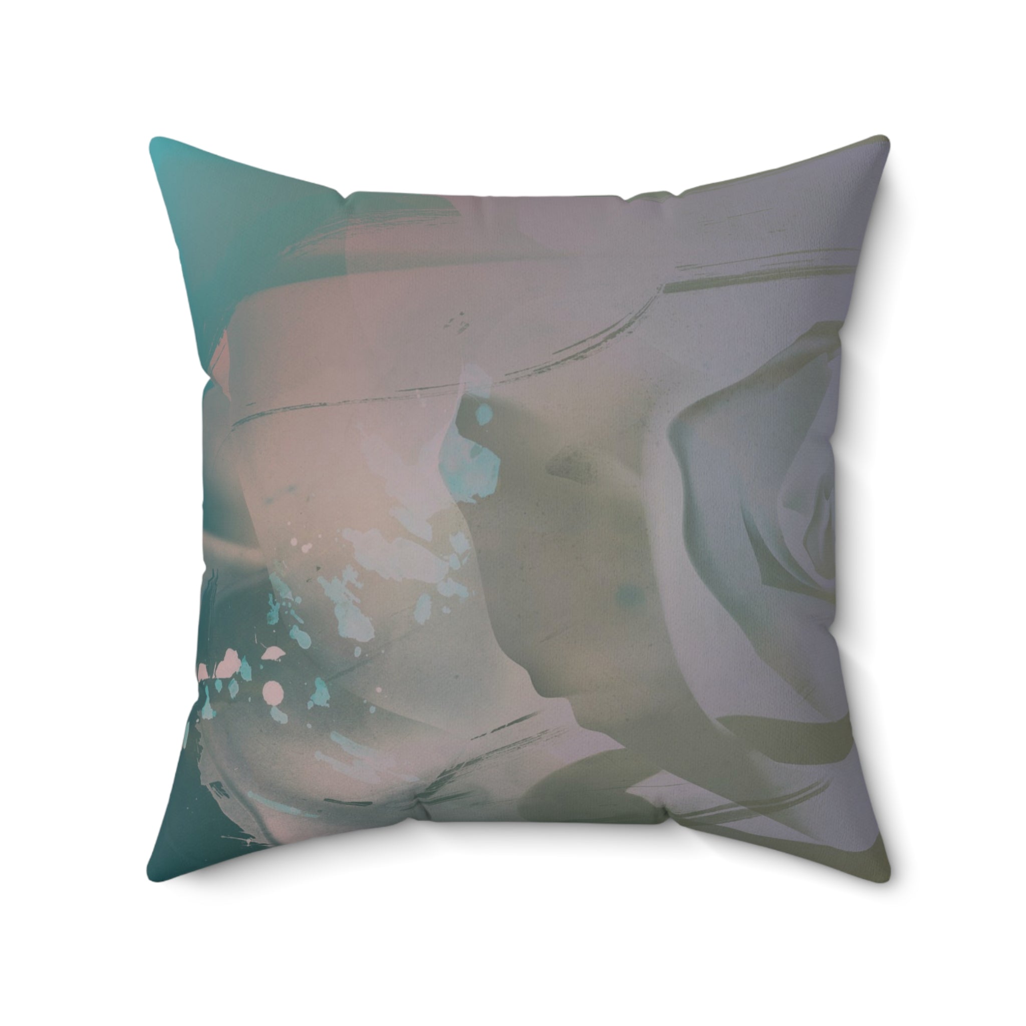 Beneath the Quiet - Faux Suede Throw Pillow