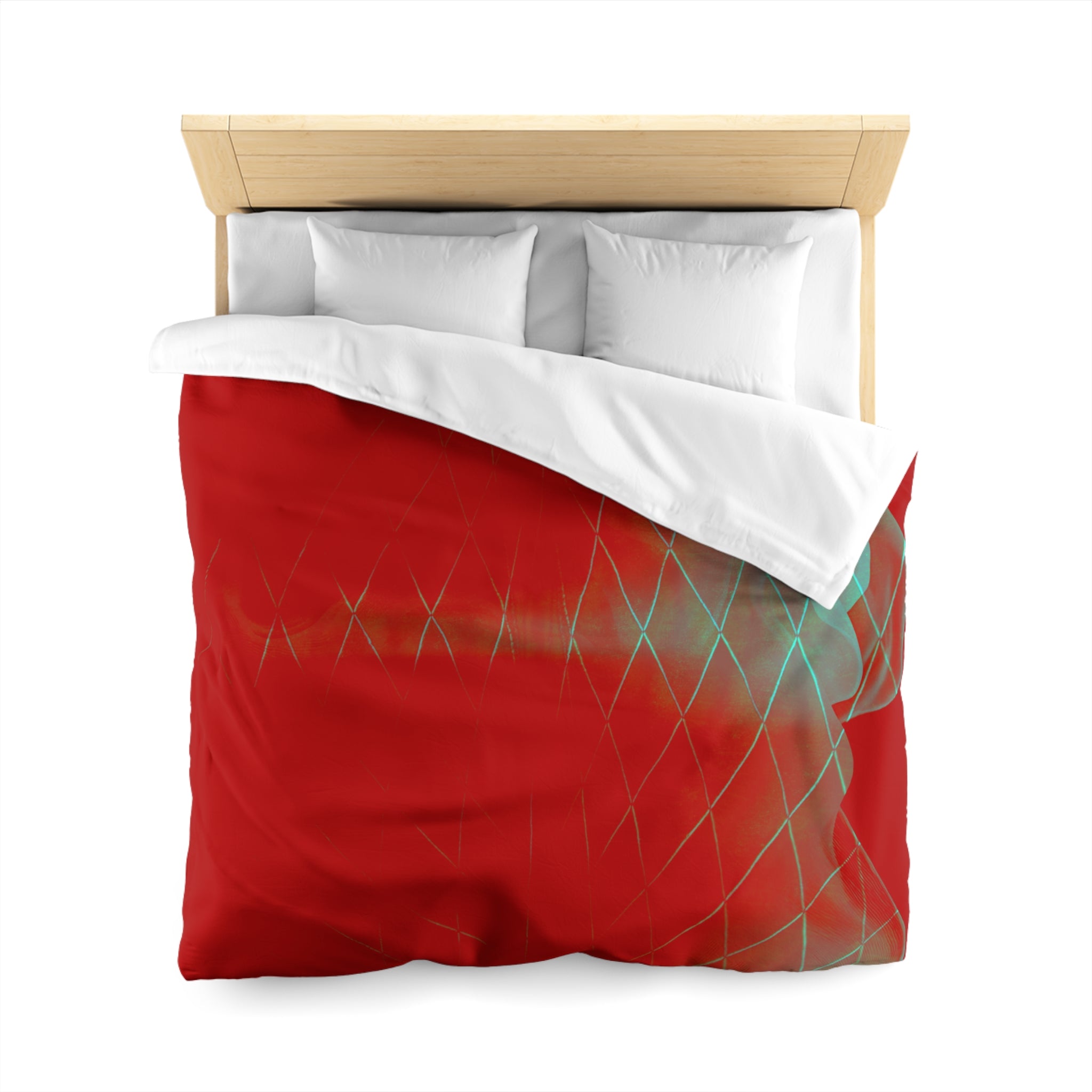 Crimson Signal - Duvet Cover