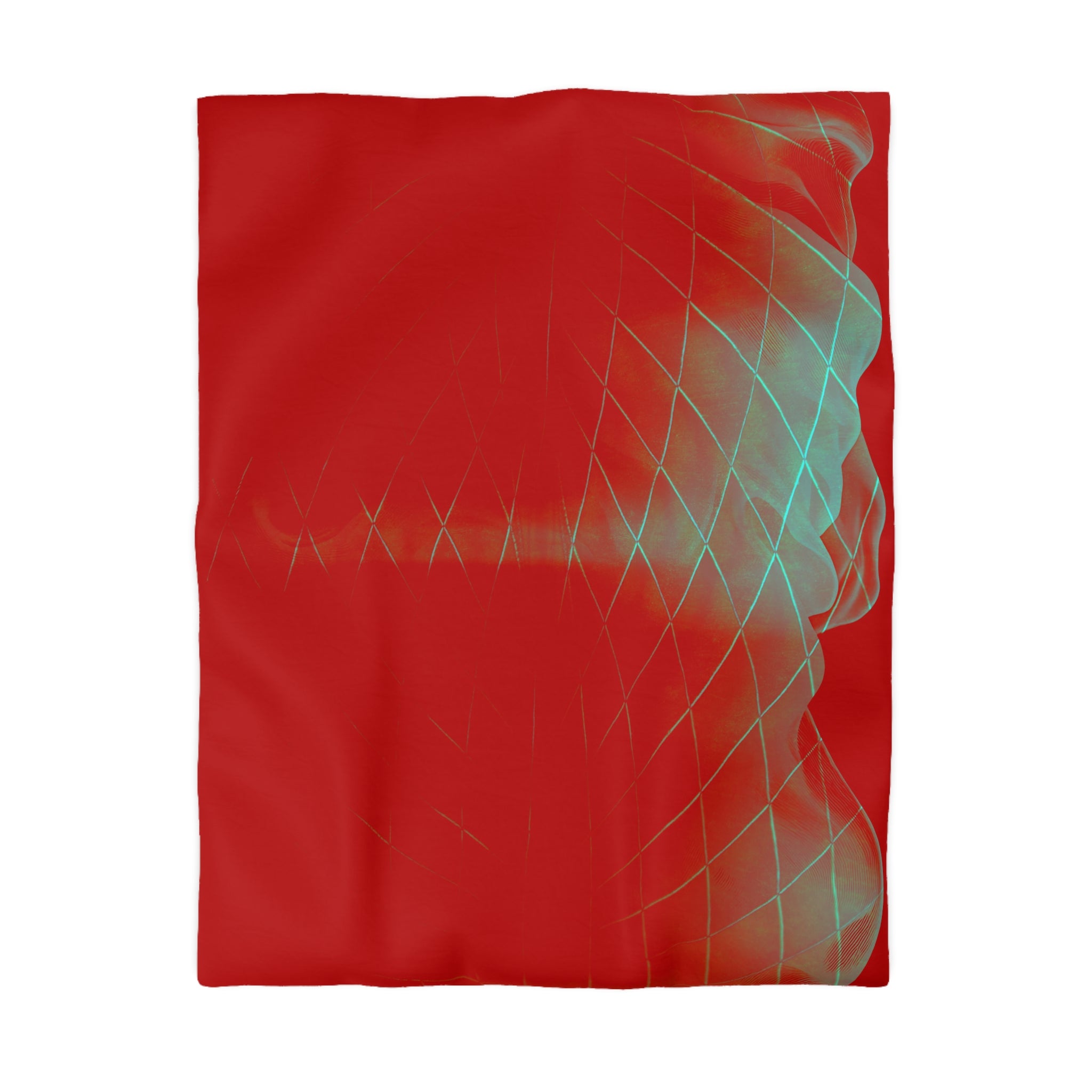 Crimson Signal - Duvet Cover
