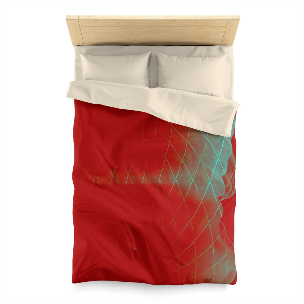 Crimson Signal - Duvet Cover