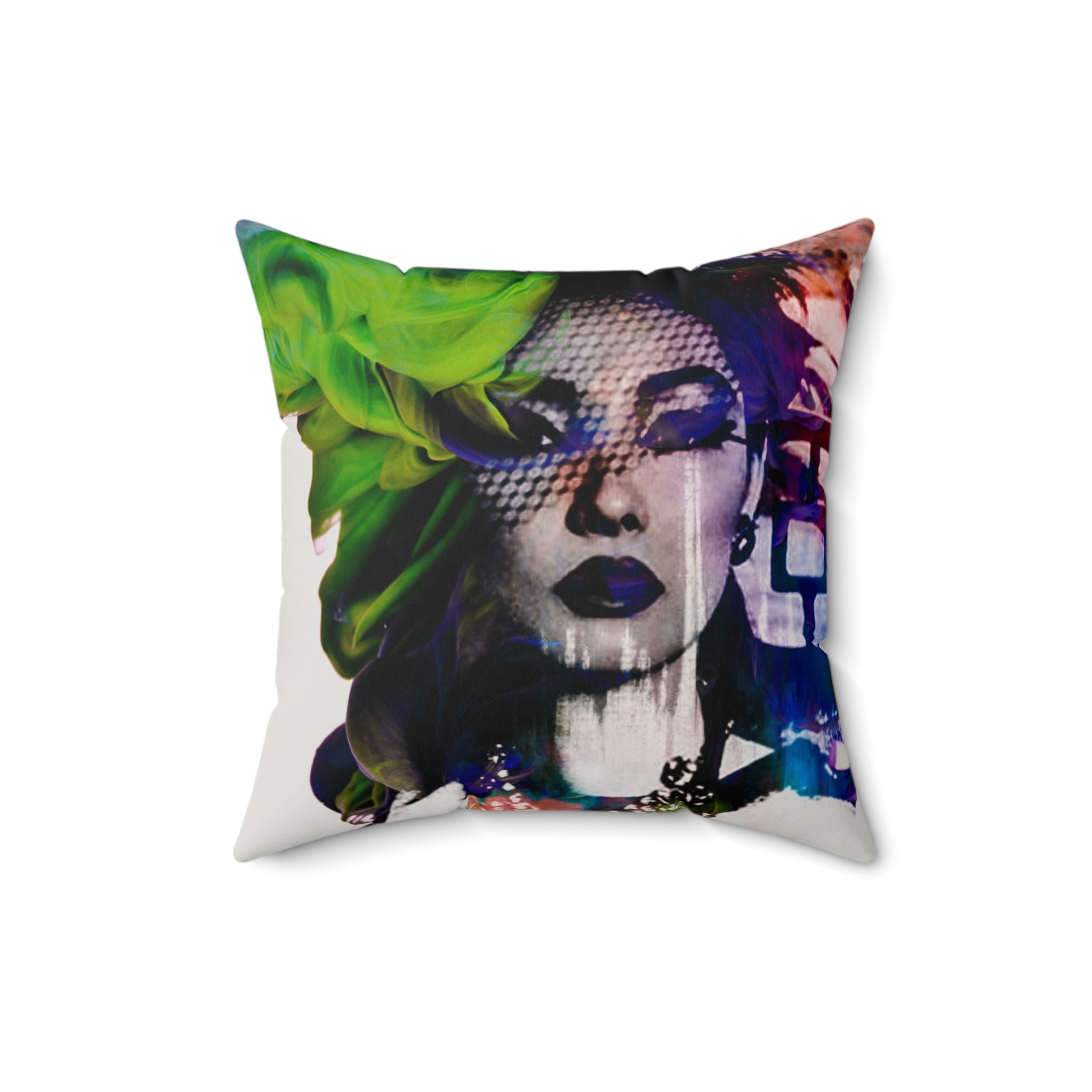 Boulevard Noir - Faux Suede Throw Pillow