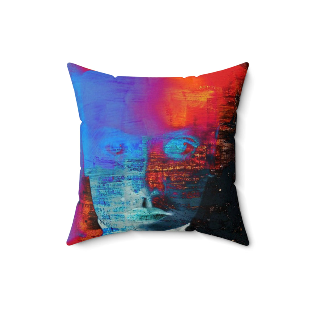 Burst Mode - Faux Suede Throw Pillow