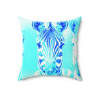 Blurred Lines - Faux Suede Throw Pillow