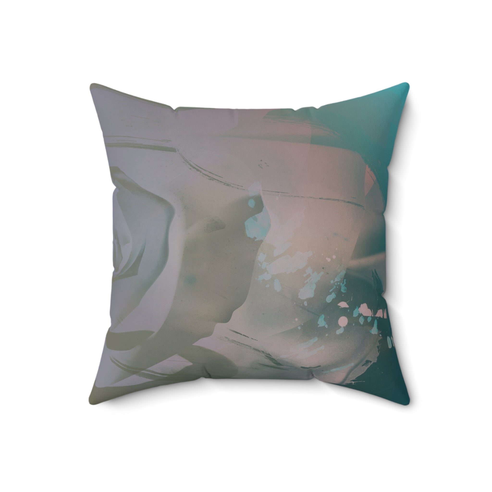 Beneath the Quiet - Faux Suede Throw Pillow