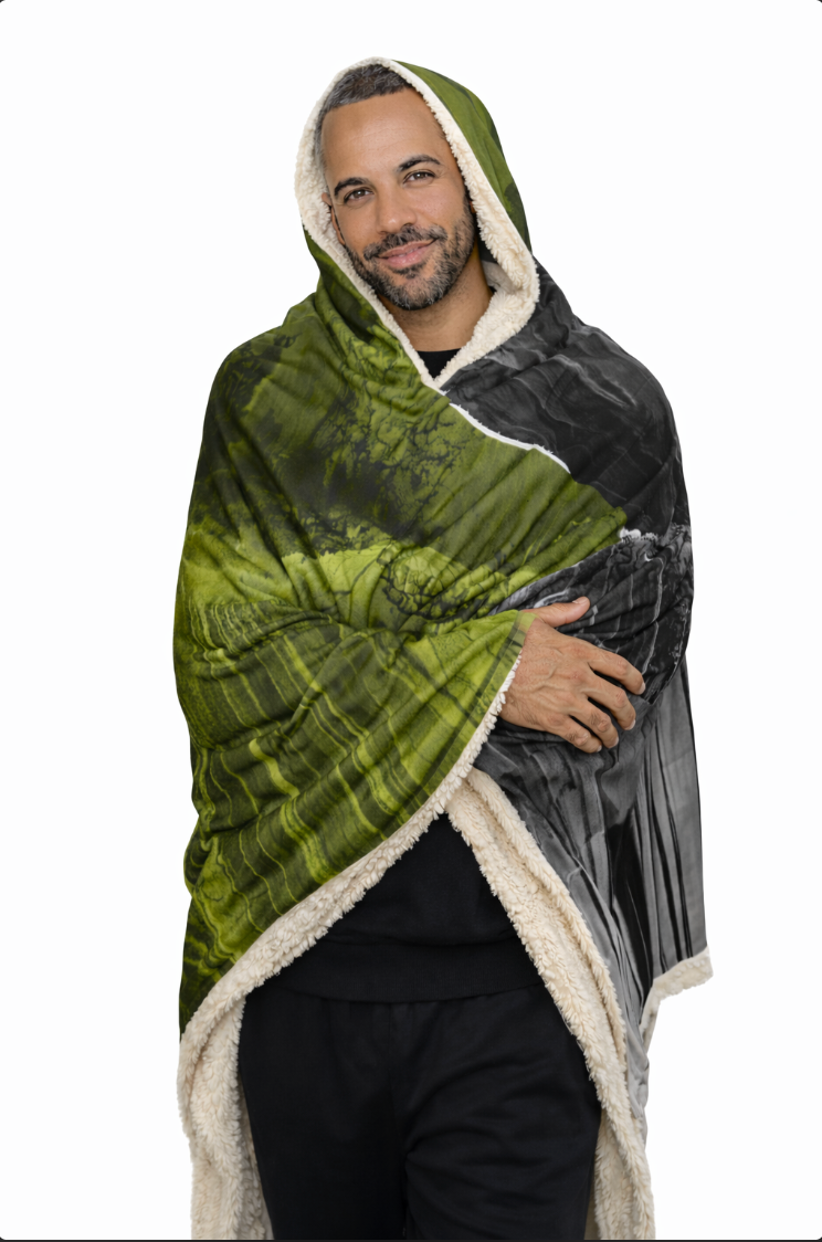 Acid Stillness - Hooded Blanket