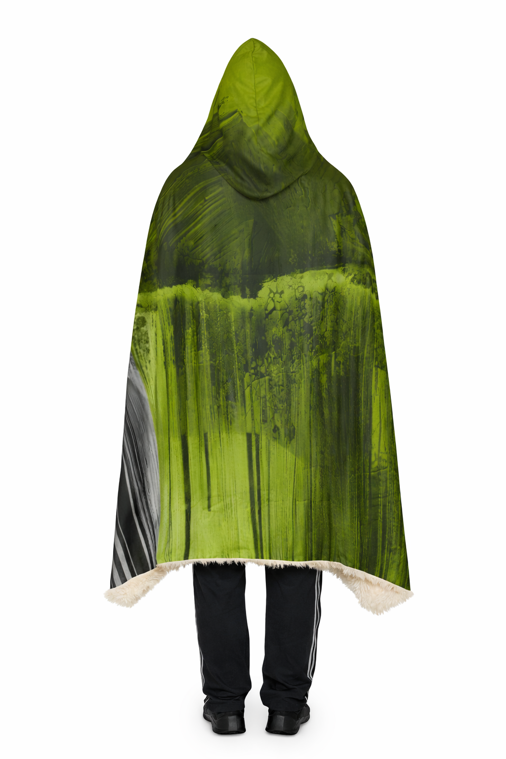 Acid Stillness - Hooded Sherpa Blanket