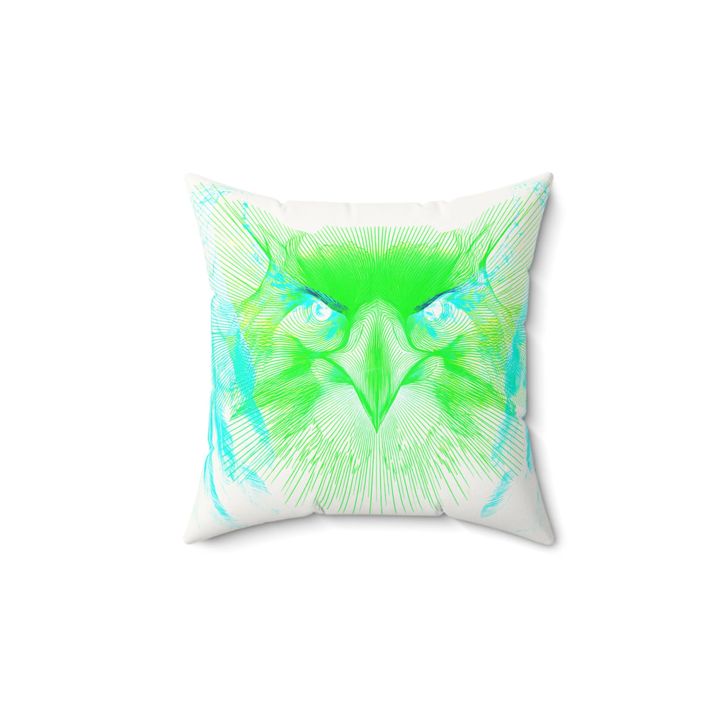 Alpha Static - Faux Suede Throw Pillow