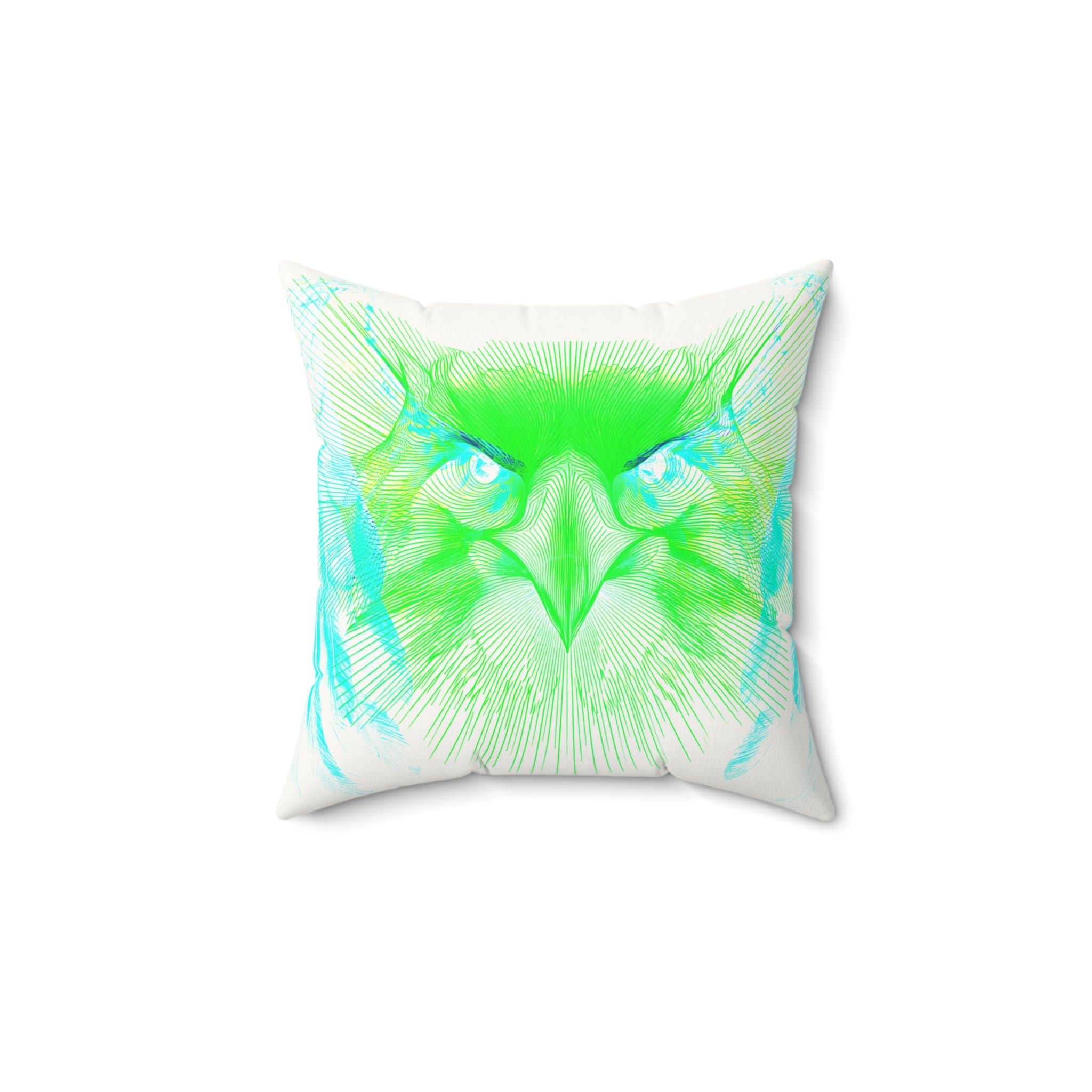 Alpha Static - Faux Suede Throw Pillow