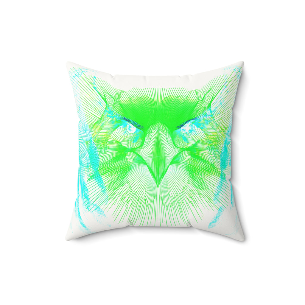 Alpha Static - Faux Suede Throw Pillow