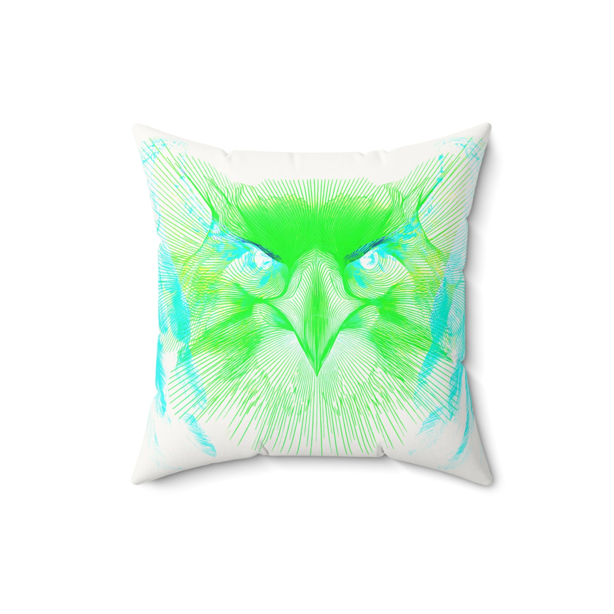 Alpha Static - Faux Suede Throw Pillow