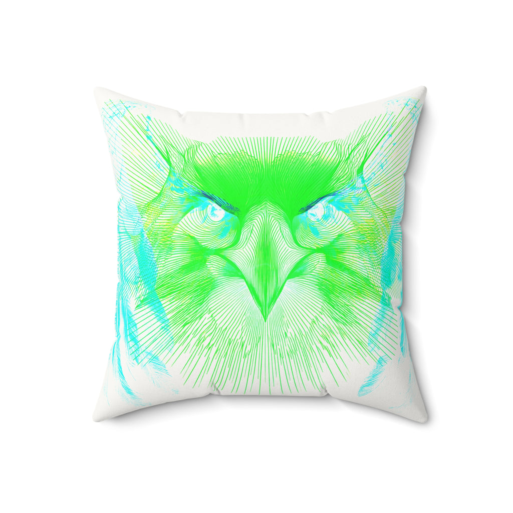 Alpha Static - Faux Suede Throw Pillow