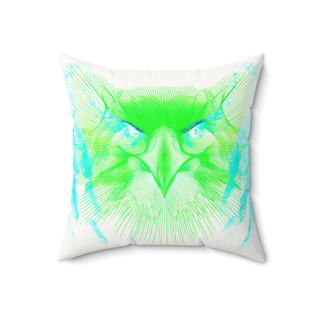 Alpha Static - Faux Suede Throw Pillow