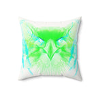 Alpha Static - Faux Suede Throw Pillow