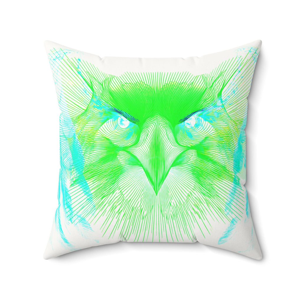 Alpha Static - Faux Suede Throw Pillow