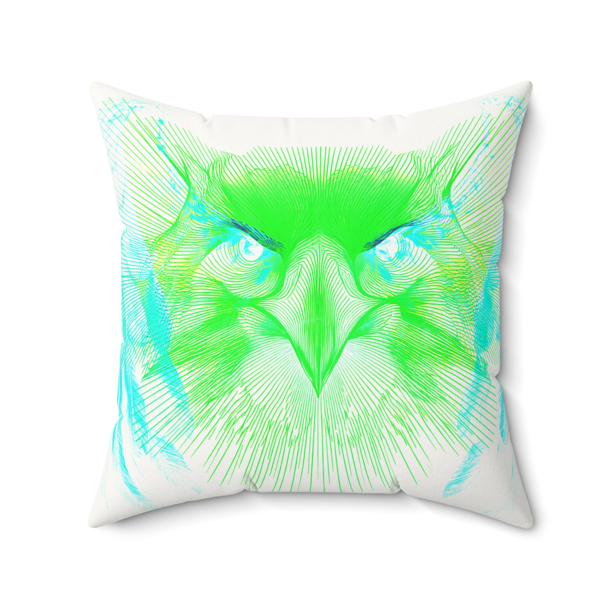 Alpha Static - Faux Suede Throw Pillow